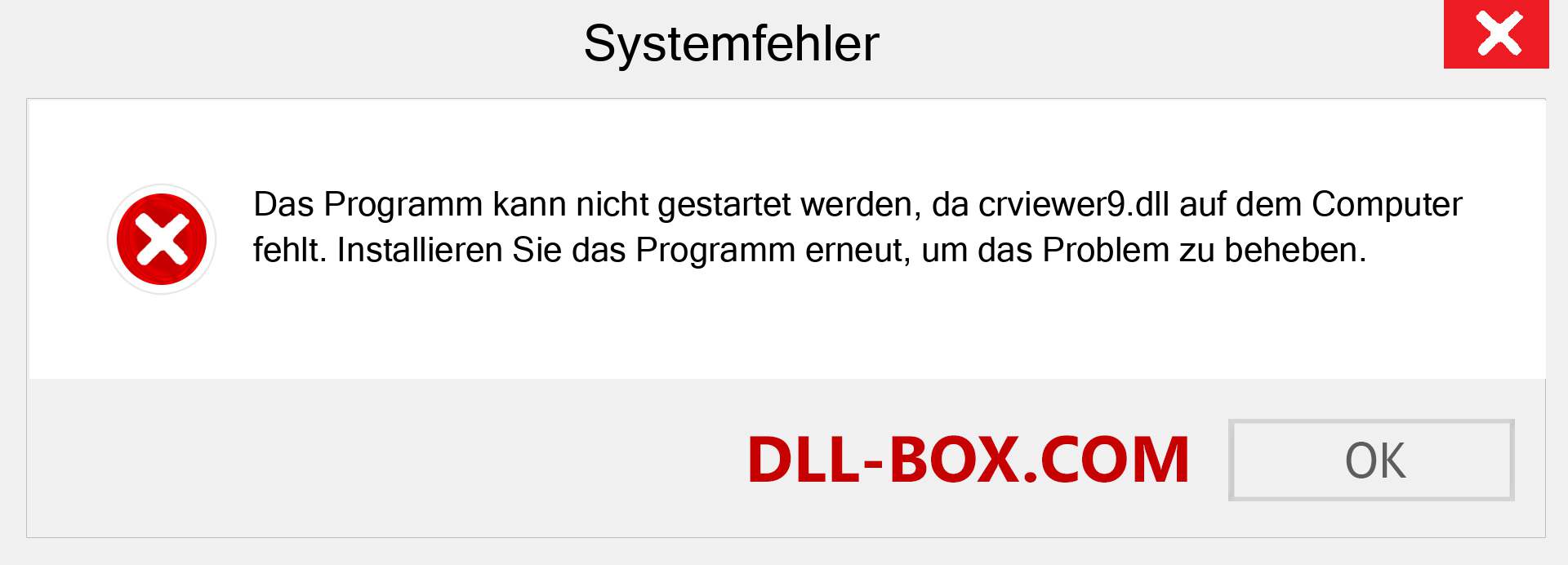 crviewer9.dll-Datei fehlt?. Download für Windows 7, 8, 10 - Fix crviewer9 dll Missing Error unter Windows, Fotos, Bildern