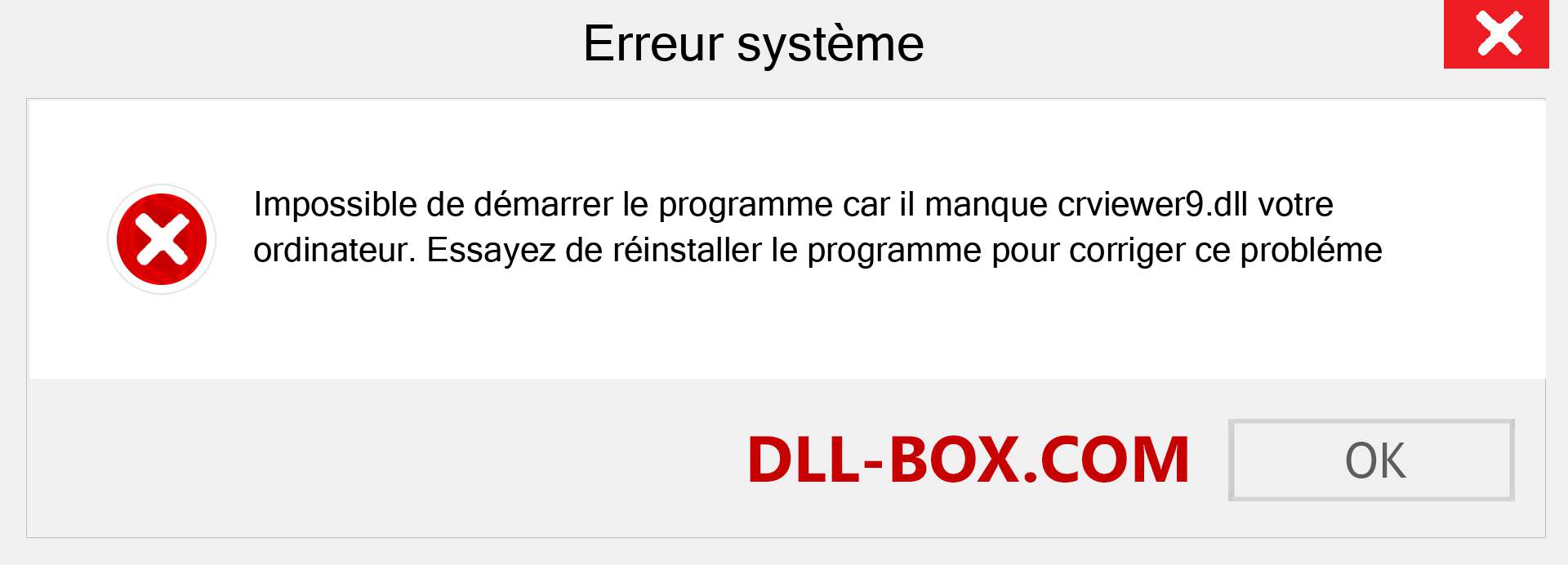 Le fichier crviewer9.dll est manquant ?. Télécharger pour Windows 7, 8, 10 - Correction de l'erreur manquante crviewer9 dll sur Windows, photos, images